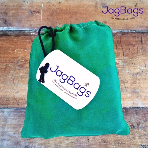 JagBag Deluxe Silk Sleeping Bag Liner - Green - SPECIAL OFFER